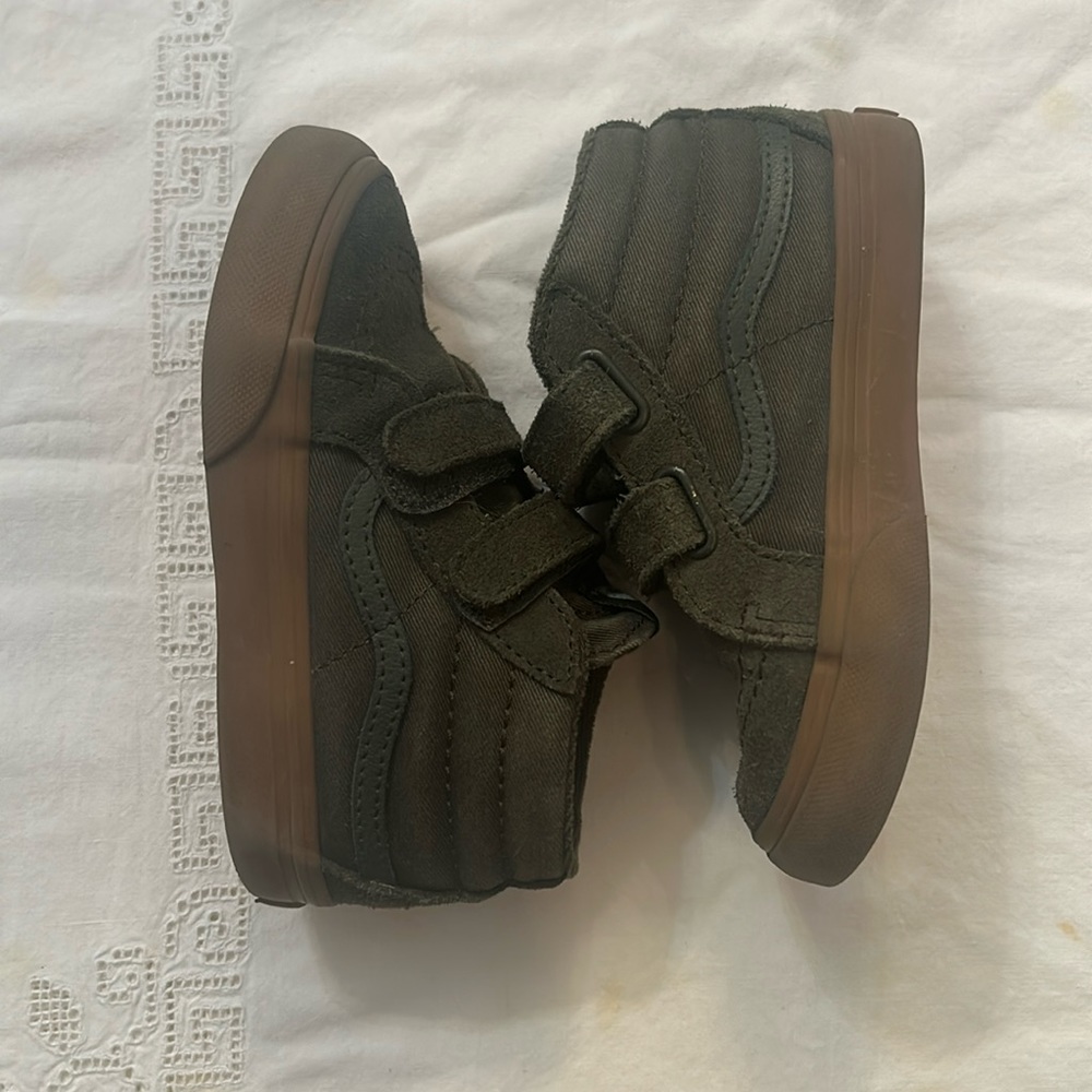 Toddler Olive Green Sk8-Hi Vans